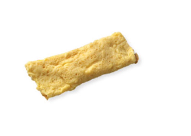 Esparragos trigueros en conserva con tortilla francesa y una Naranja tamaño puño.